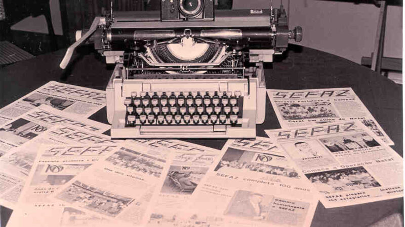 Jornal Sefaz Novo Tempo, circulou internamente de 1993 a 2016 - Acervo Centro de Memória da Fazenda