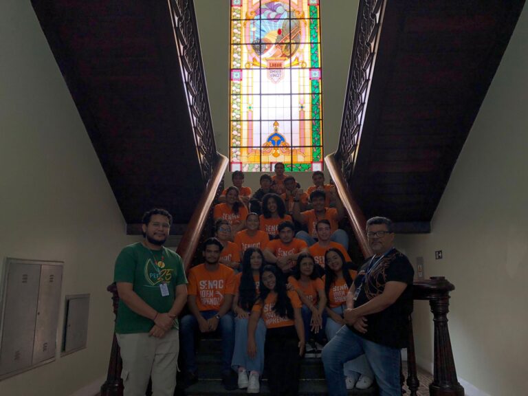 Na tarde do dia 05/02, recebemos uma turma de alunos do Senac com professor Ismael Moraes.