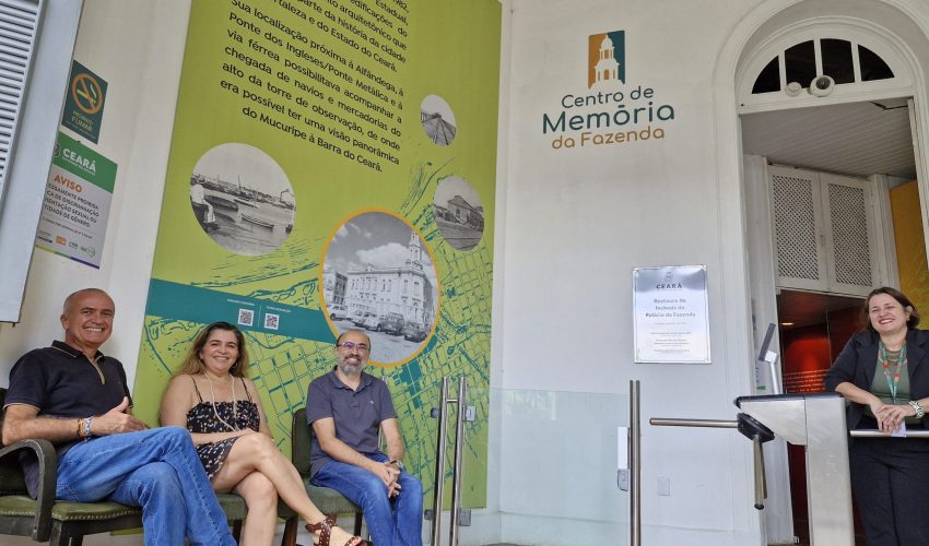 No dia 21 de maio, colegas do artista Walber Feijó estiveram no Centro de Memória da Fazenda em prestígio à sua exposição,  Litoral Cearense em Aquarela.